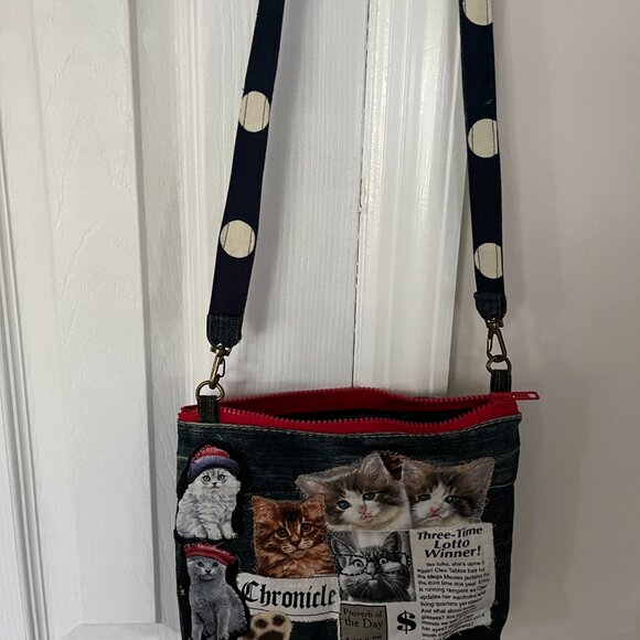 Rare Avail Denum Cat shoulder bag - Picture 4 of 5